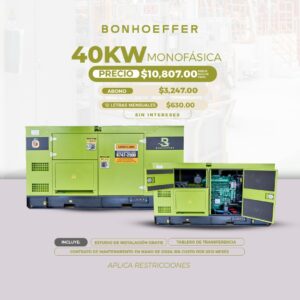 Bonhoeffer 40w Monofásica Promoción