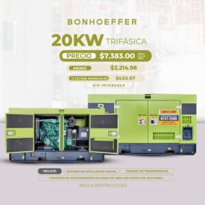 Bonhoeffer 20w Monofásica Promoción